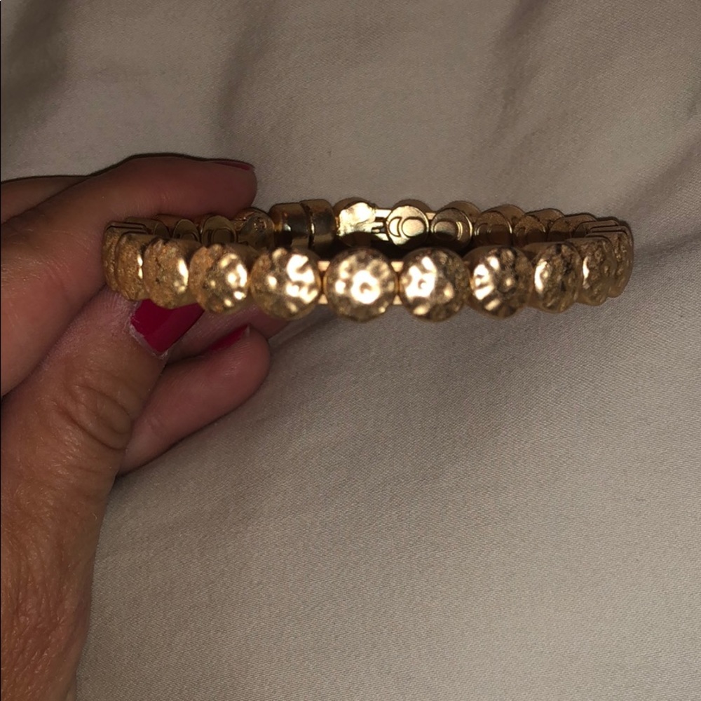 Gold magnetic bangle